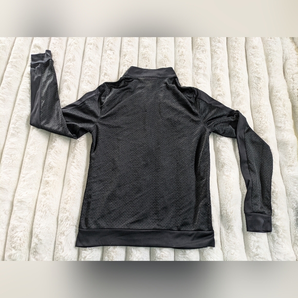 Jenni by Jennifer Moore Women's Black Medium Sheer Mesh Full Zip Jacket Top - Picture 5 of 6